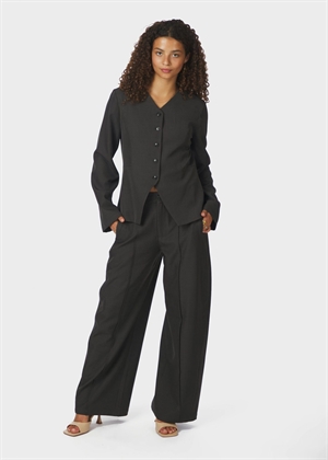 Toots structure bluse Dark Grey Neo Noir 